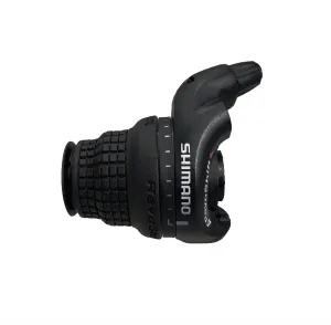 Shimano RS31 Grip Shift Gear Shifter Set - 5 x 3 - Including Gear Wire - Silver