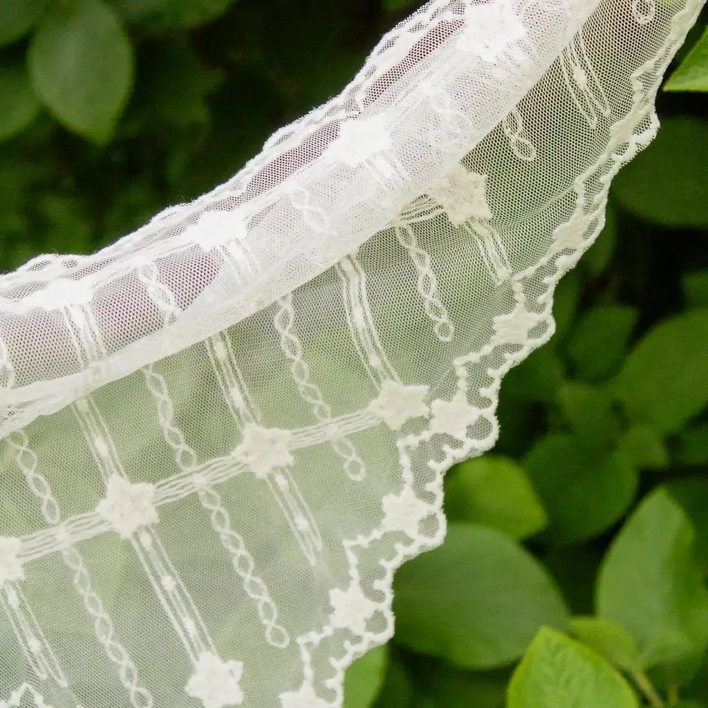 Shop ANDi Cream Lace Hair Scarf