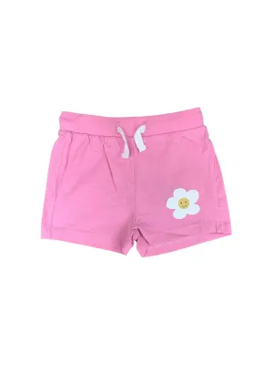 Short rose fleur DIDI pour fille 2 à 7 ans