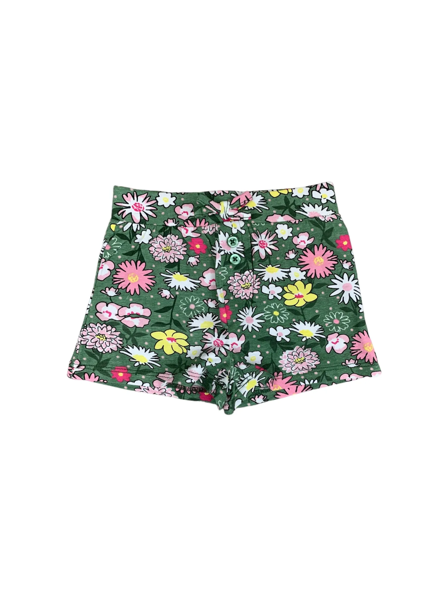 Short vert fleuri Mandarine&Co pour bébé fille