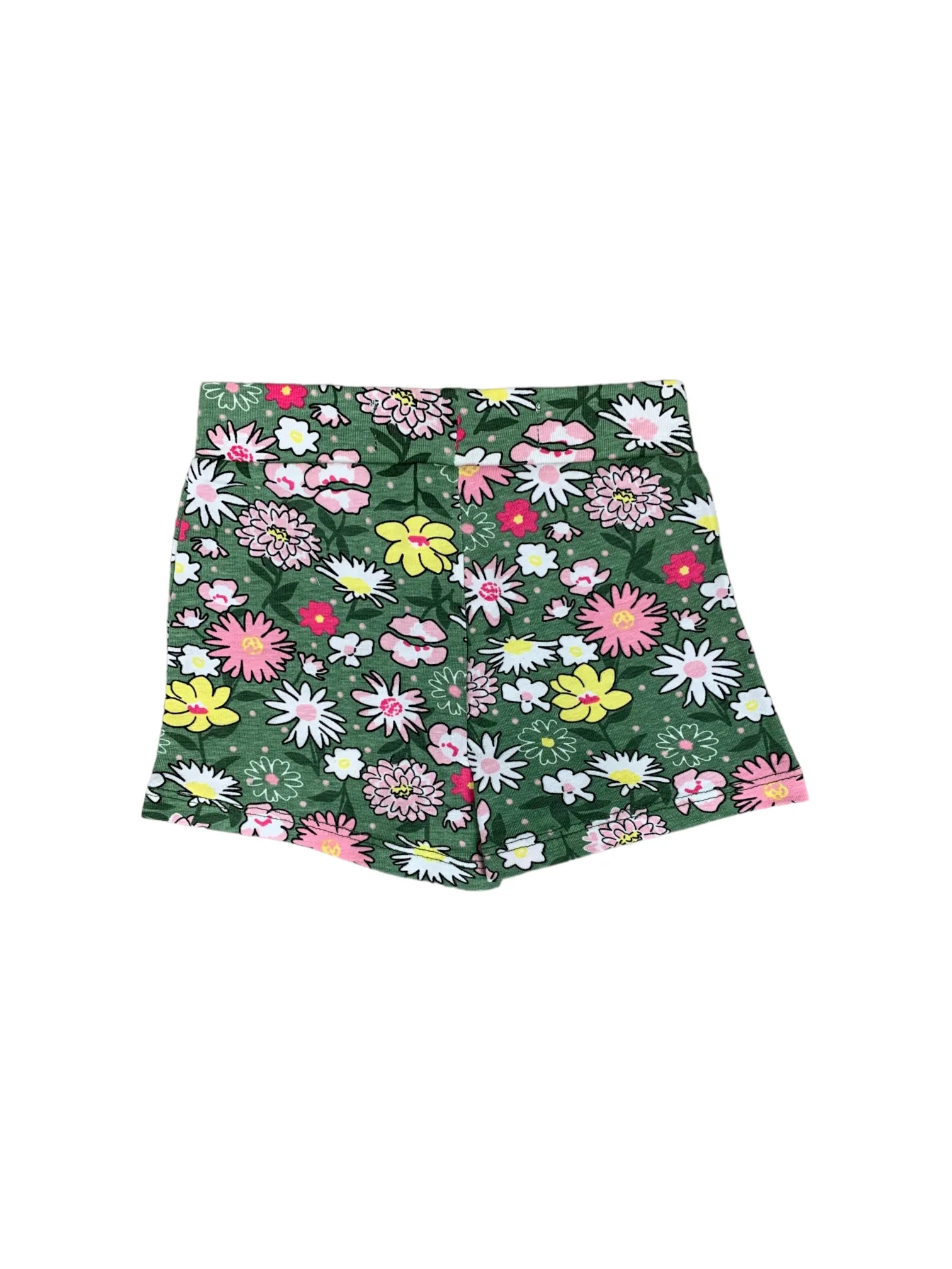 Short vert fleuri Mandarine&Co pour bébé fille