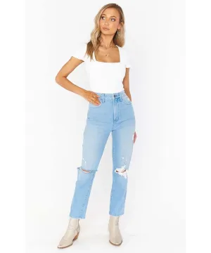 Show Me Your Mumu Midtown Jean in Raindrop Wash