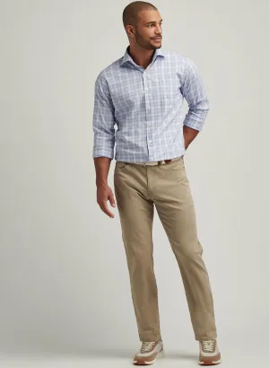 SIGNATURE SATEEN FIVE POCKET PANT - GRAIN