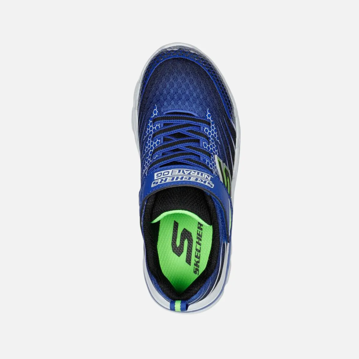 Skechers Nitrate-Zulvox Kids Shoes (5-12 Year) -Royal/Black