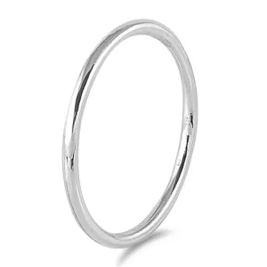 Slip-On Bangle Bracelet .925 Sterling Silver