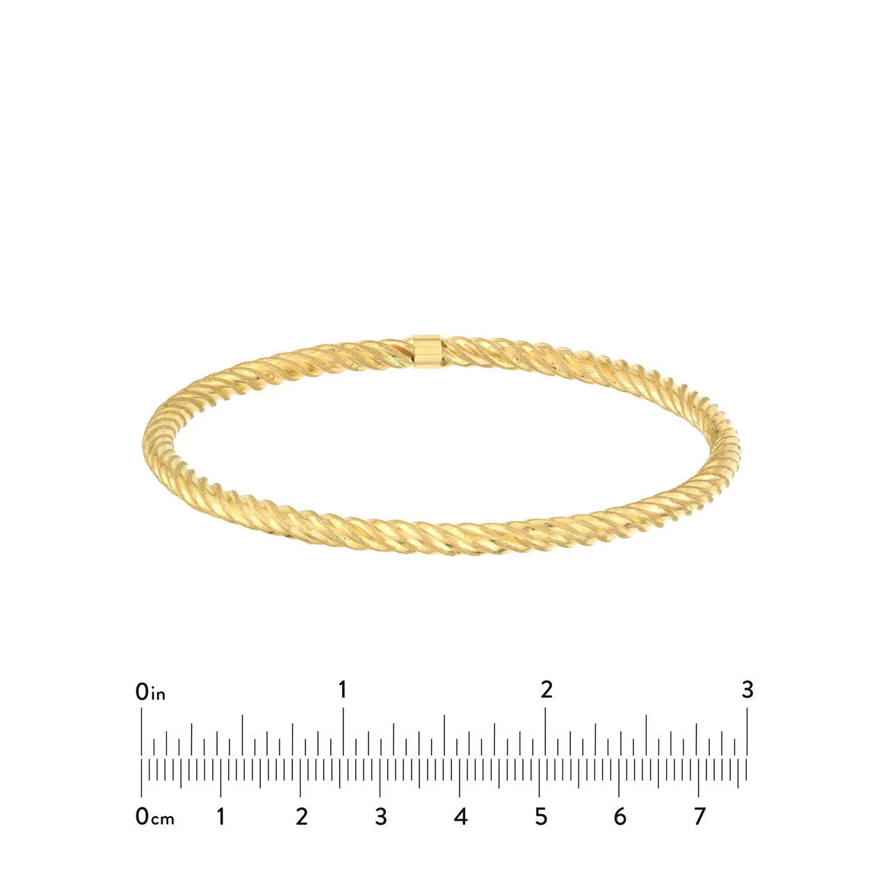 Slip-On Twisted Rope Tube Bangle