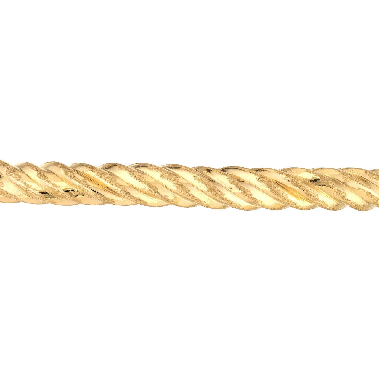 Slip-On Twisted Rope Tube Bangle