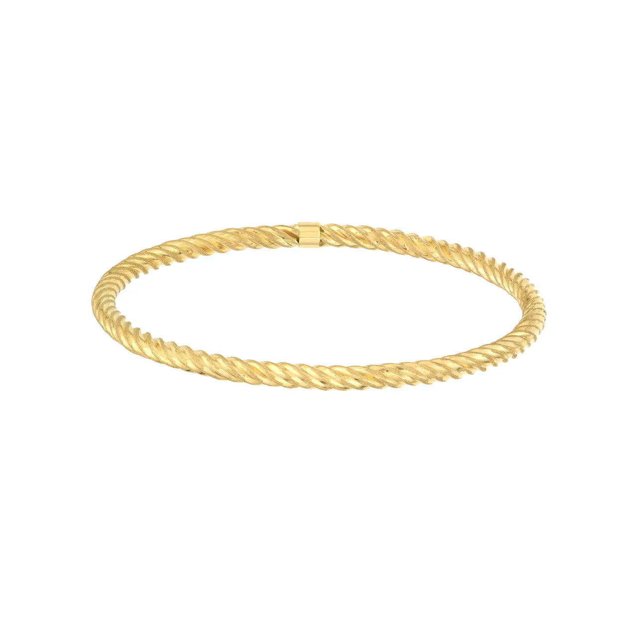 Slip-On Twisted Rope Tube Bangle