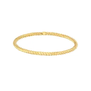 Slip-On Twisted Rope Tube Bangle