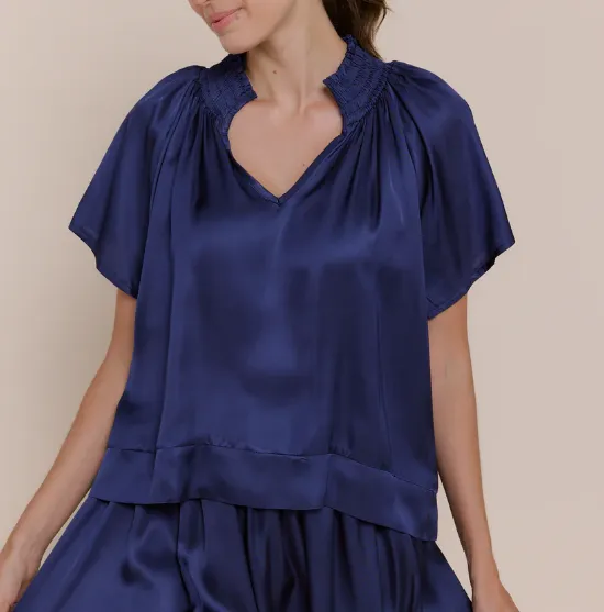 Sofia Brianna Top - Navy