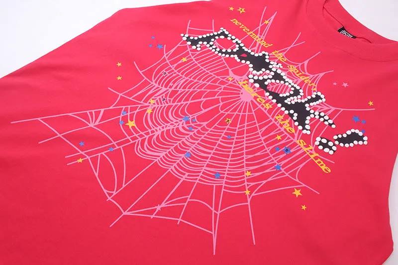 Sp5der Young Thug Punk T-Shirt Red