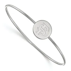 Sterling Silver LogoArt Florida State University Bangle Slip on
