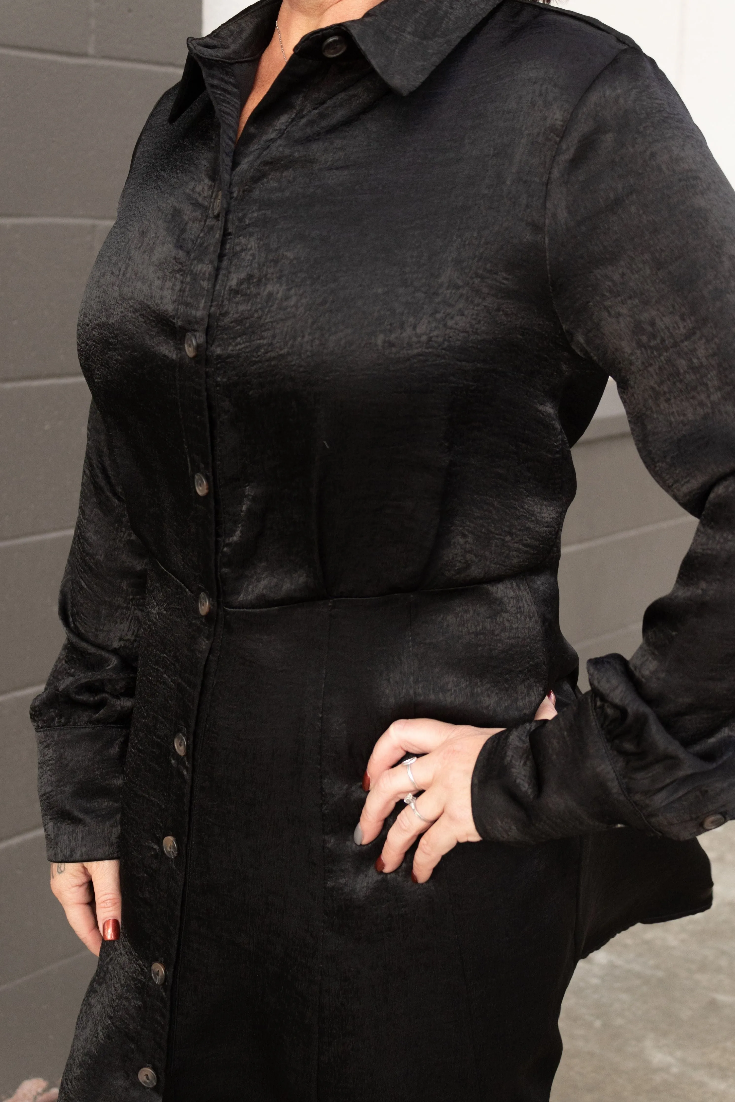 Stone Black Mini Dress