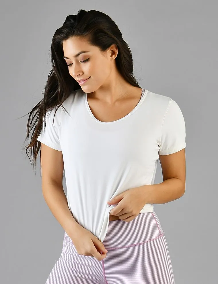 Subtle Crop Top: Ivory