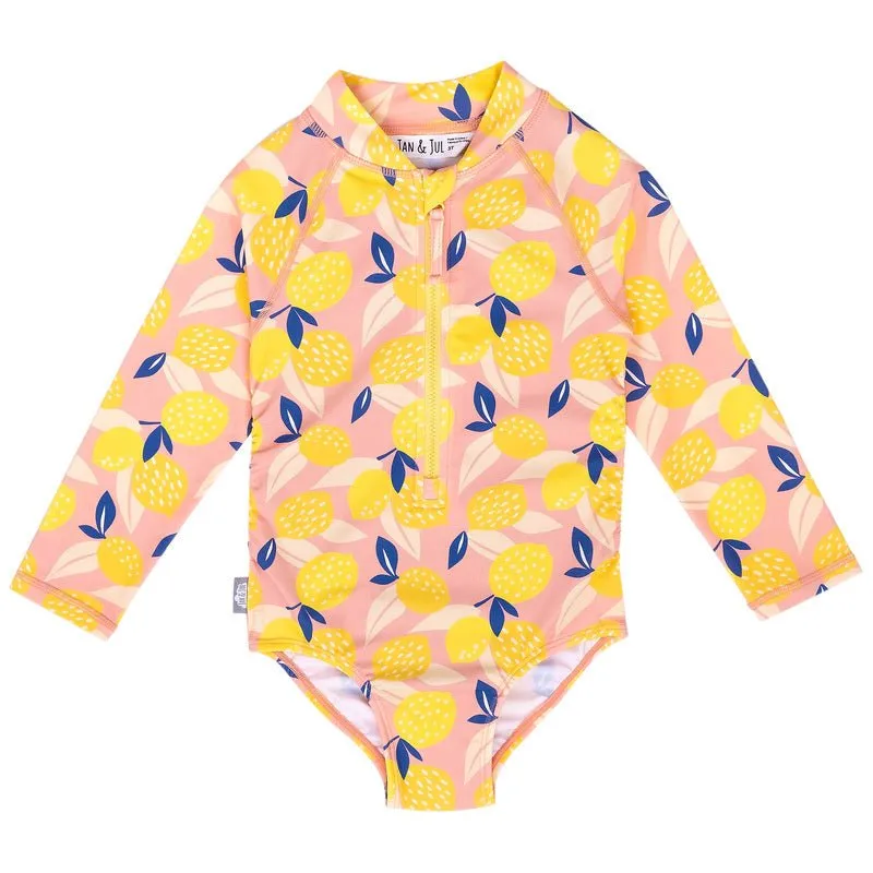 Summer Citrus |  1-pc Girls' UV Suimsuit
