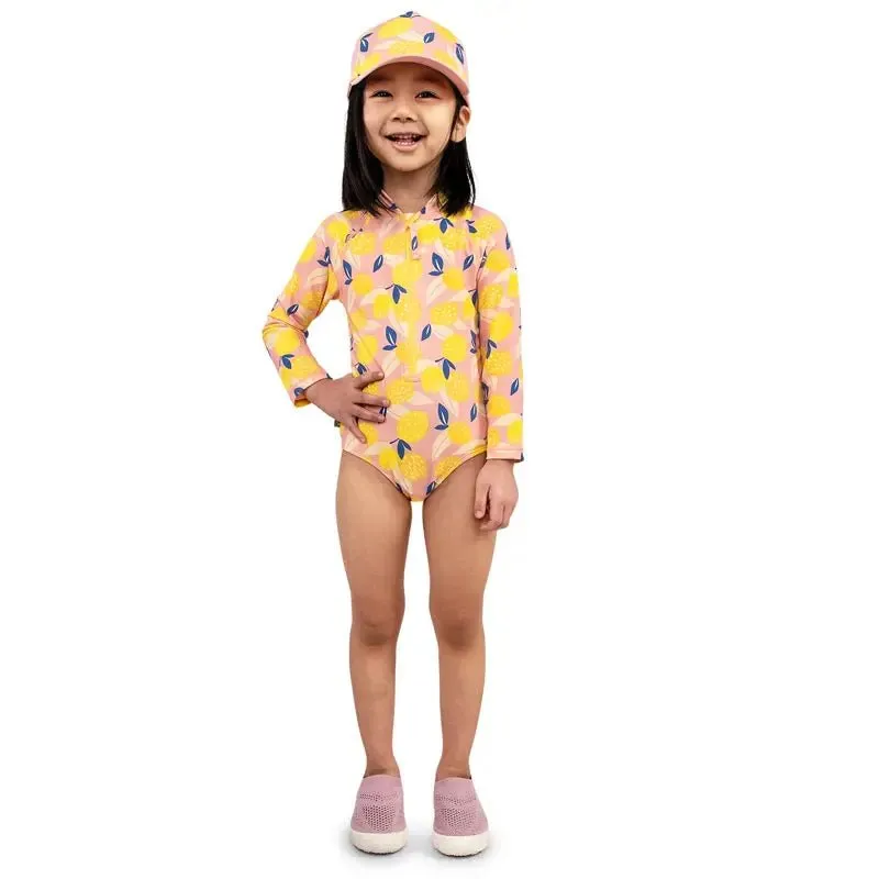 Summer Citrus |  1-pc Girls' UV Suimsuit