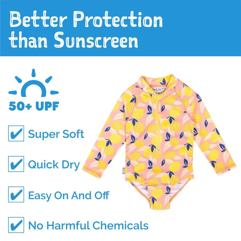 Summer Citrus |  1-pc Girls' UV Suimsuit