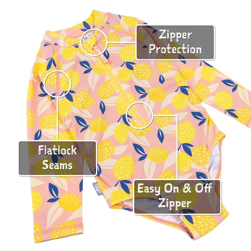Summer Citrus |  1-pc Girls' UV Suimsuit