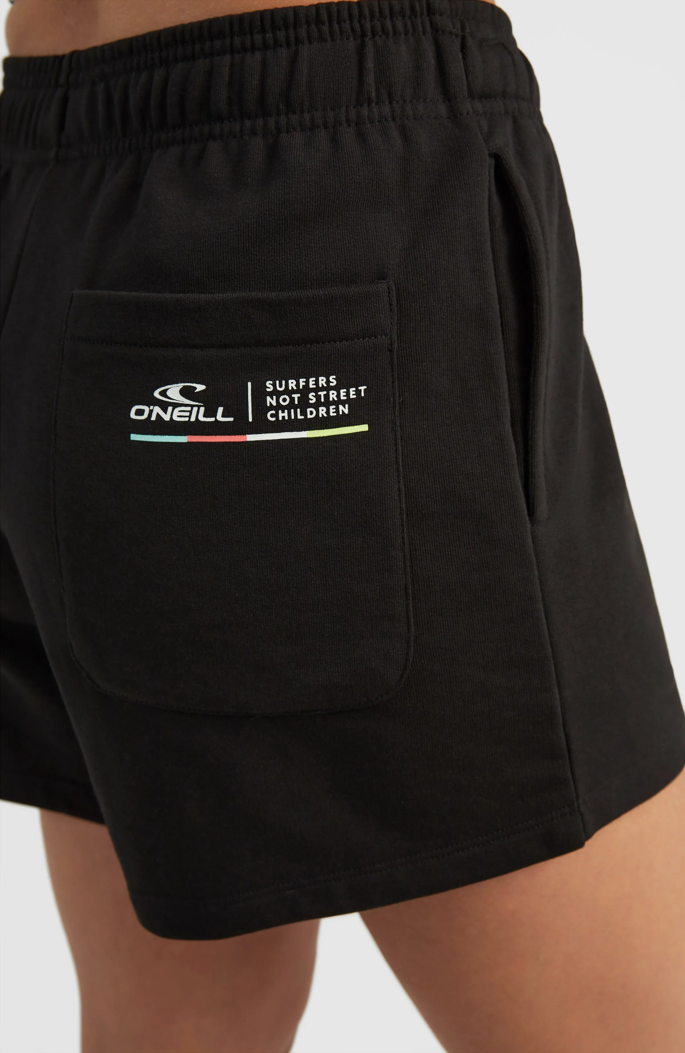 Surfers Not Street Children High-Waist Jogging-Shorts | Black Out
