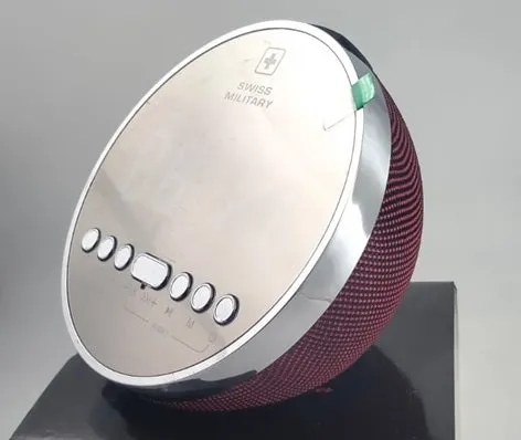 Swiss Digital Alarm Clock with Bluetooth Speaker