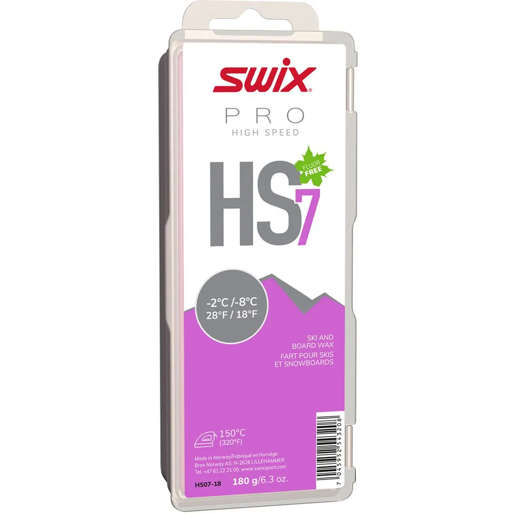Swix Pro High Speed Wax Fluoro Free HS7