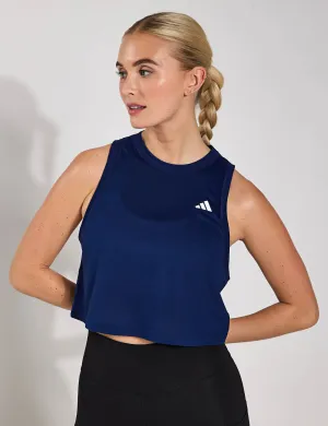 Train Essentials Boxy Workout Tank Top - Dark Blue