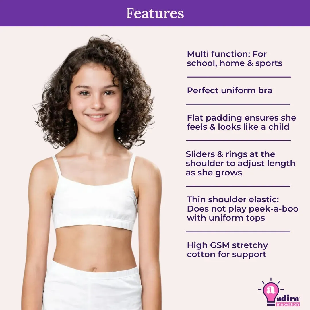 Training Bra | Puberty Training Bra | Beginner Training Bra | Non Wired | Pack Of 4