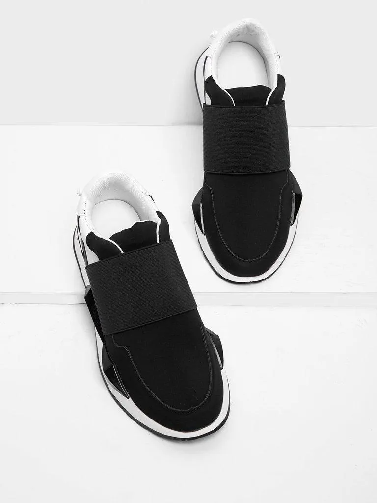 Two Tone Slip On Sneakers