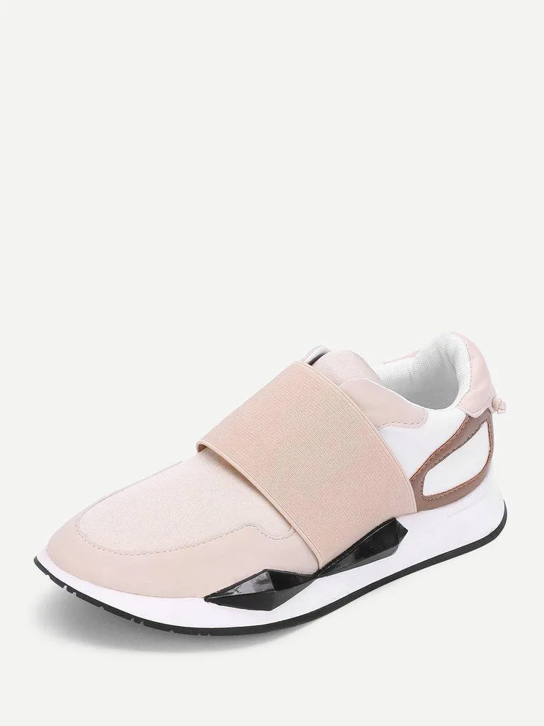 Two Tone Slip On Sneakers