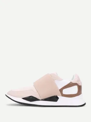 Two Tone Slip On Sneakers