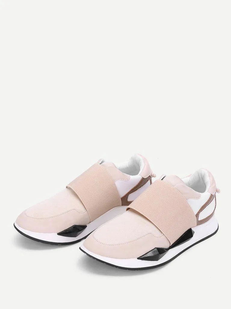 Two Tone Slip On Sneakers