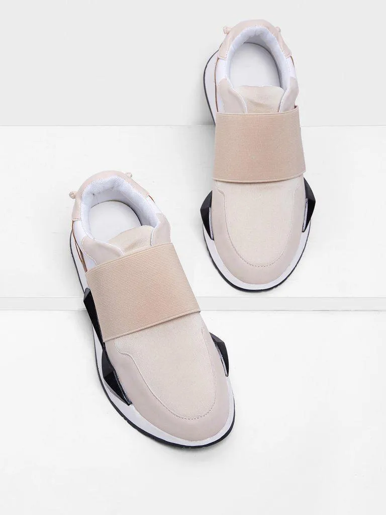 Two Tone Slip On Sneakers
