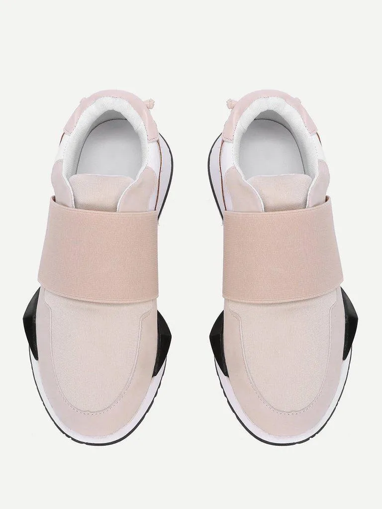 Two Tone Slip On Sneakers