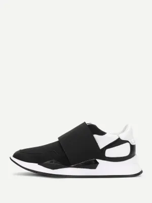 Two Tone Slip On Sneakers