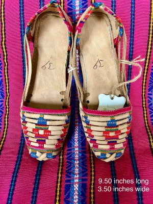 US 8.5/9- Handmade Colorful Leather Huarachas-  CLICK FOR MORE STYLES