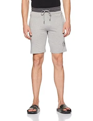 U.S. Polo Assn. Athleisure Men's Shorts (I635-003-CP_Grey Melange/Anthra Melange_XX-Large)