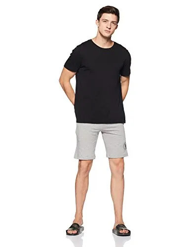 U.S. Polo Assn. Athleisure Men's Shorts (I635-003-CP_Grey Melange/Anthra Melange_XX-Large)