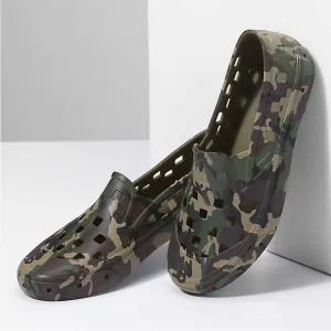 Vans Big Kids Unisex Trek Camouflage Green Slip On Sneakers/Sz:3/NWT