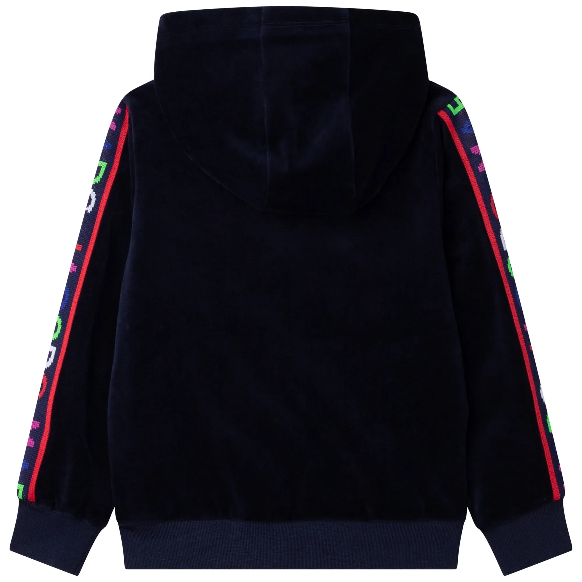 Velour Jogging Cardigan - Navy