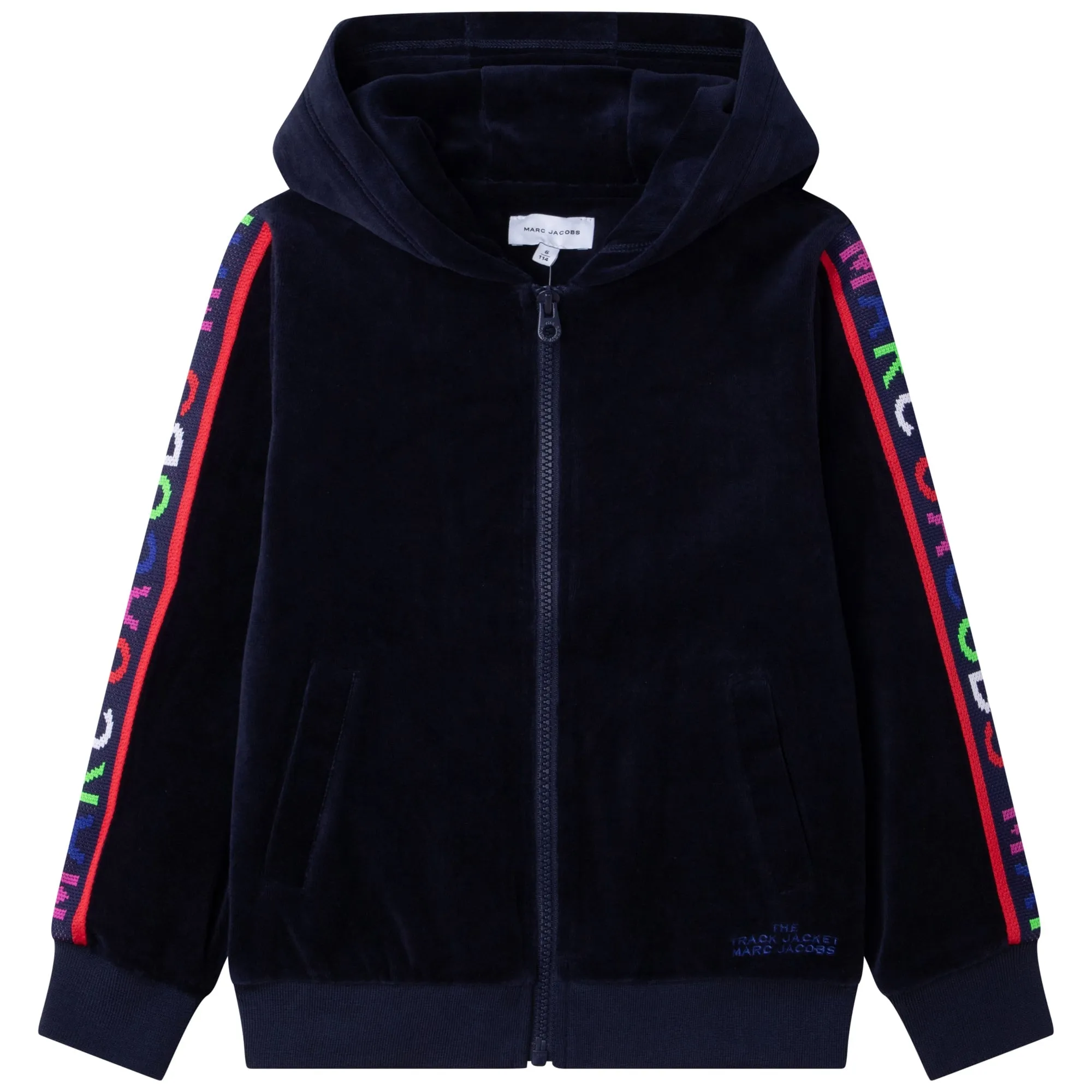 Velour Jogging Cardigan - Navy