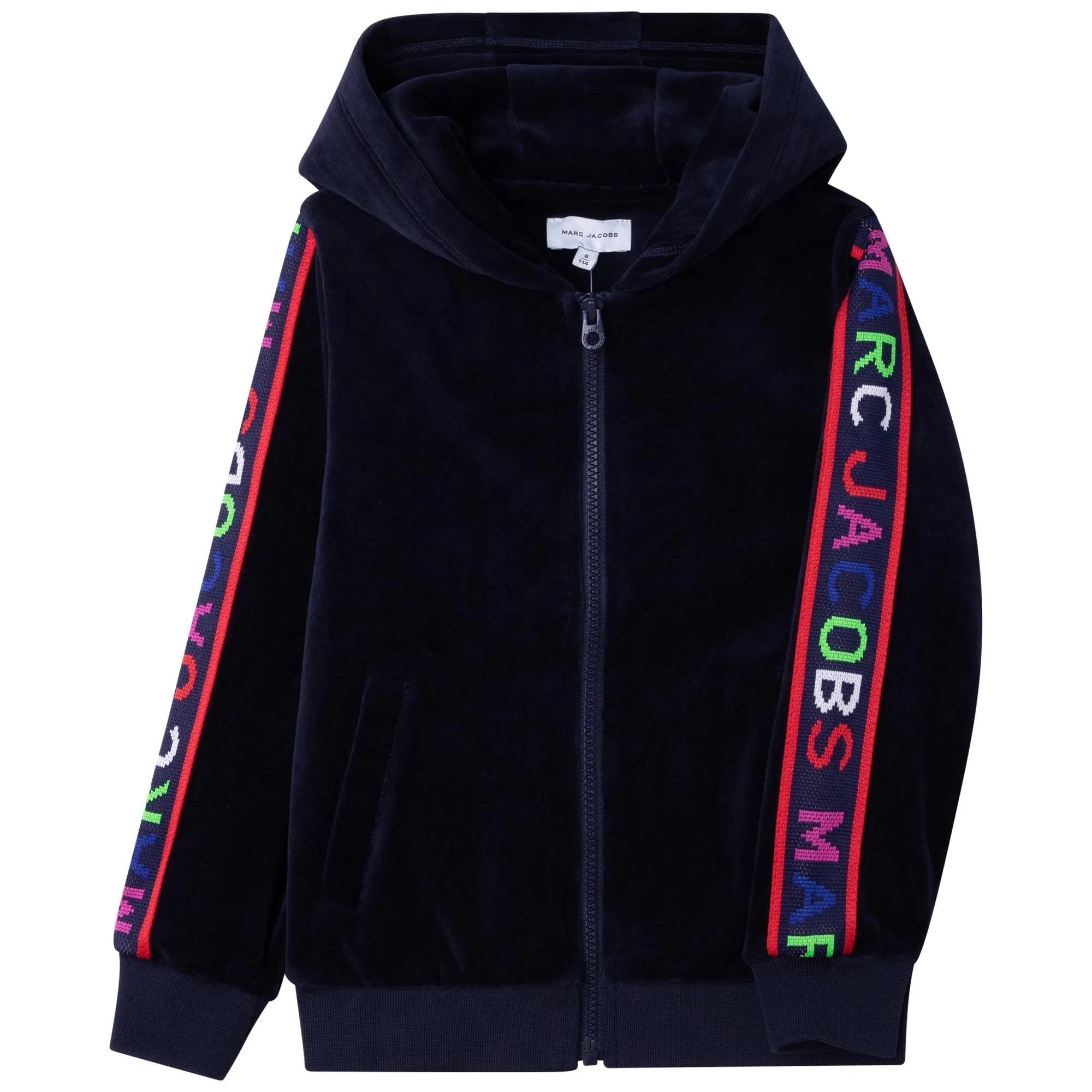 Velour Jogging Cardigan - Navy