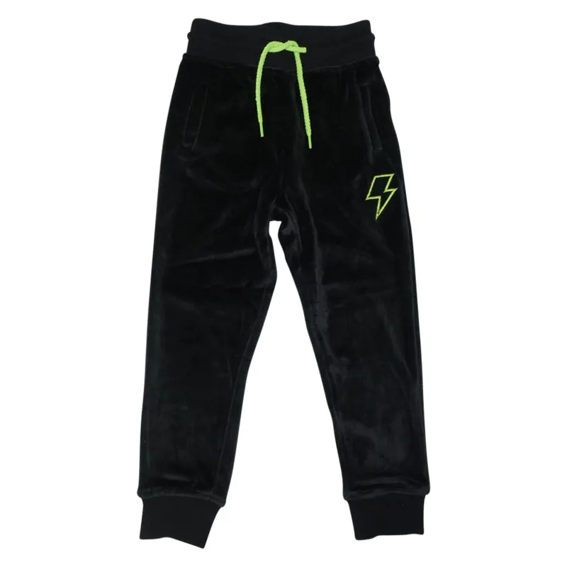 Velour Jogging Pant- Black