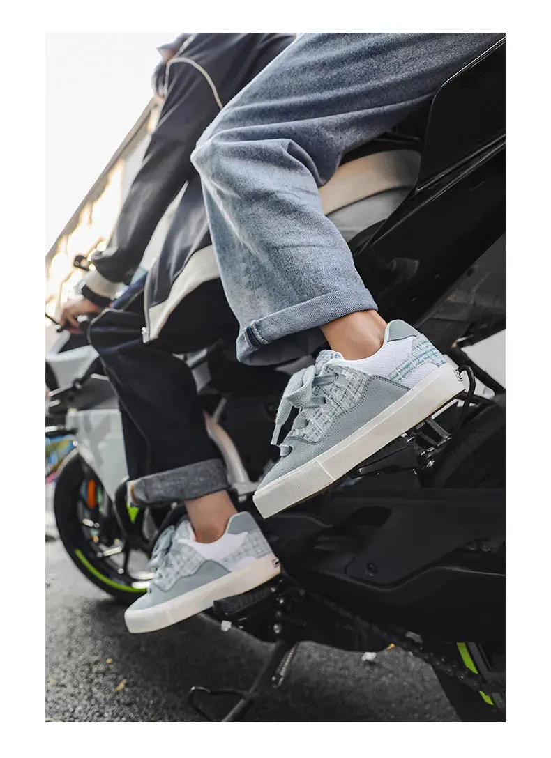 VougeVamp Women's Korean Fashion Canvas Sneakers – Trendy Platform Board Shoes for Casual Wear