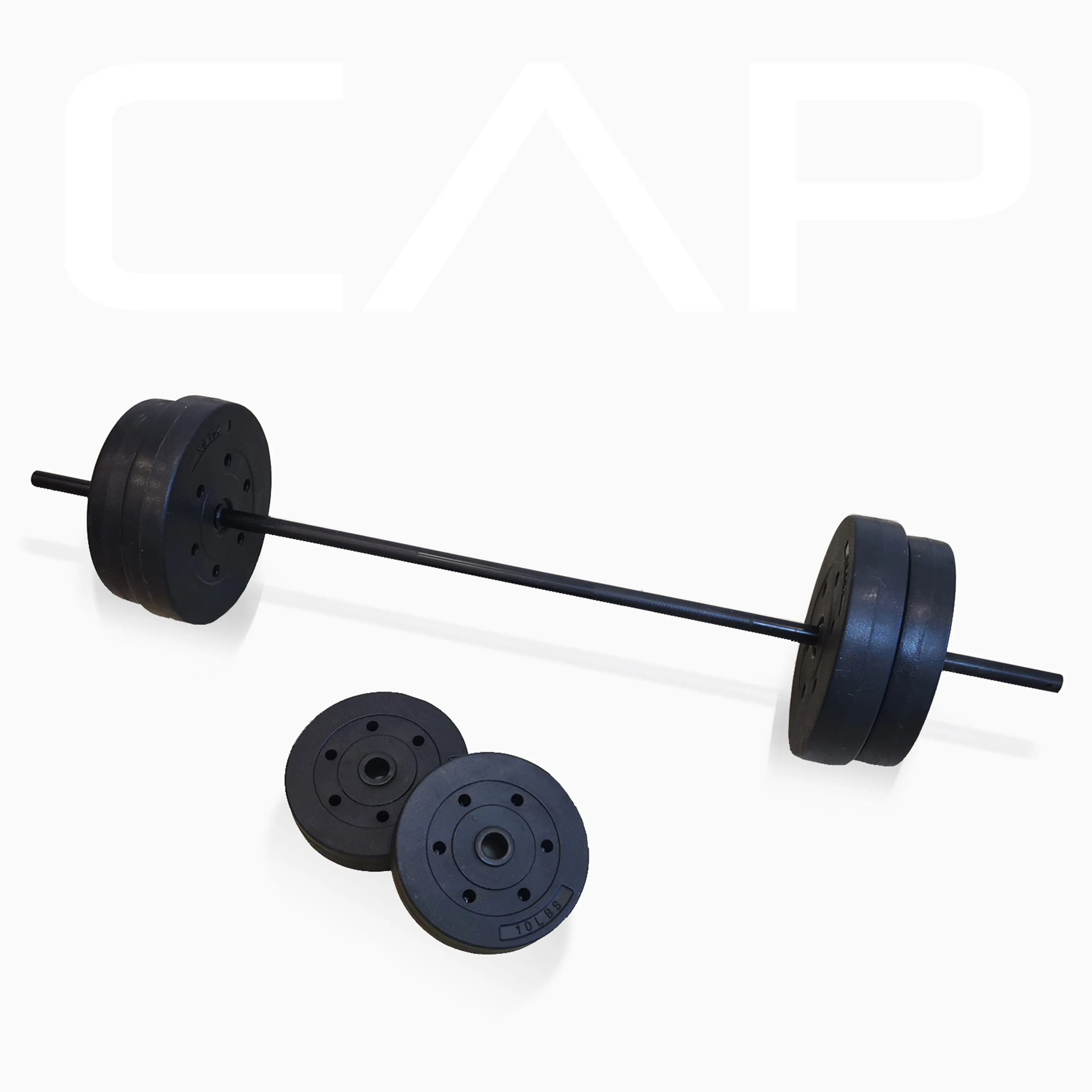 Weight Bench w/ Rack &Leg Extension & 90 lb. Vinyl Weight Set