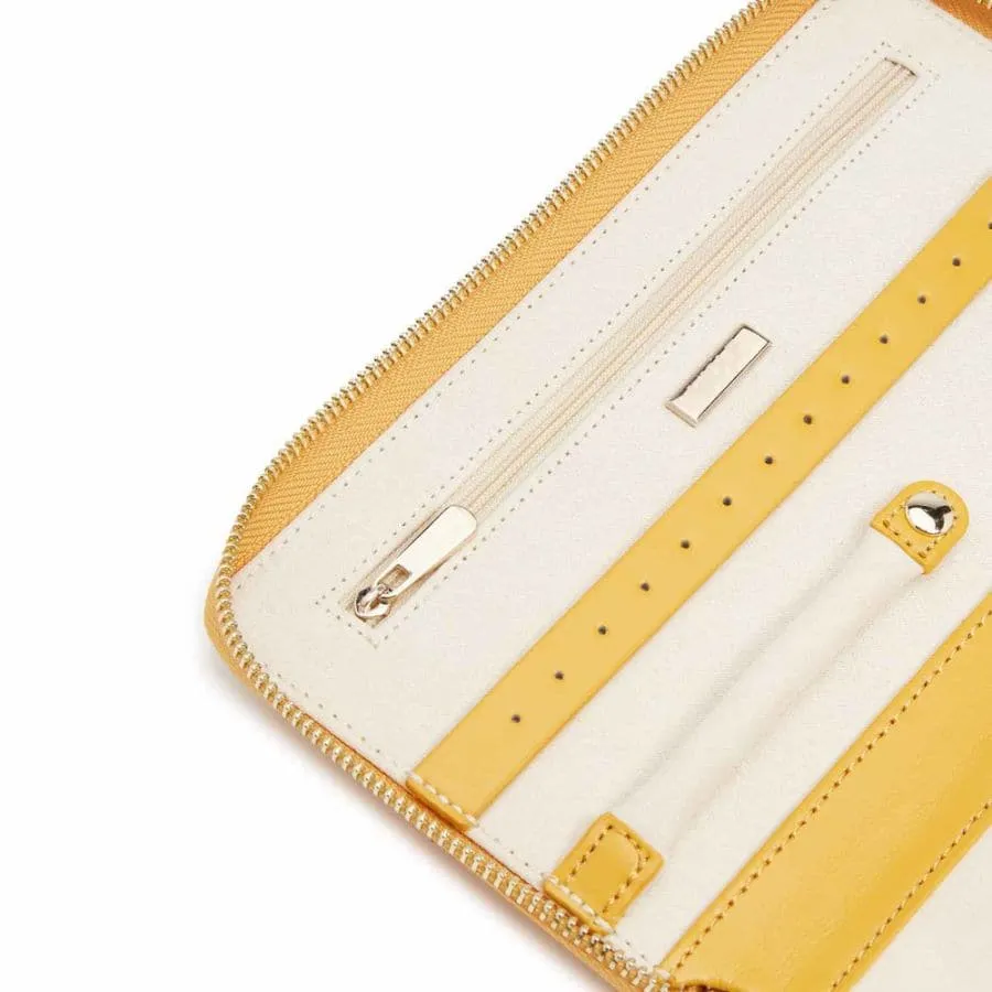 Wolf Maria Jewelry Portfolio Travel Case - Mustard