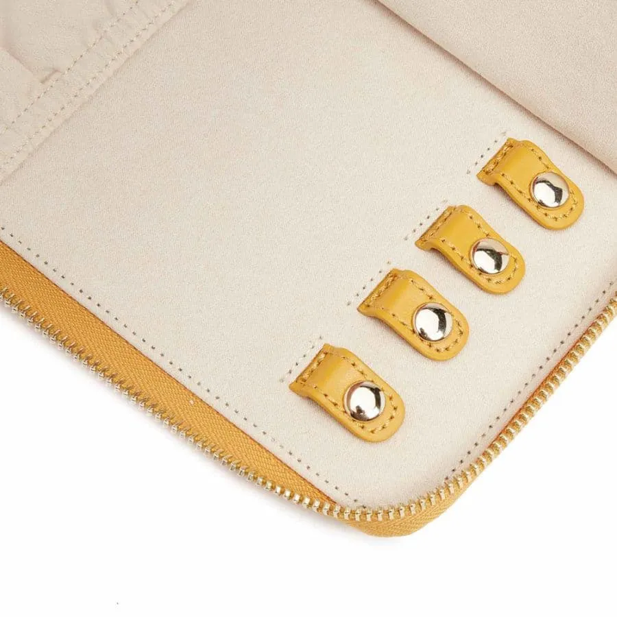Wolf Maria Jewelry Portfolio Travel Case - Mustard