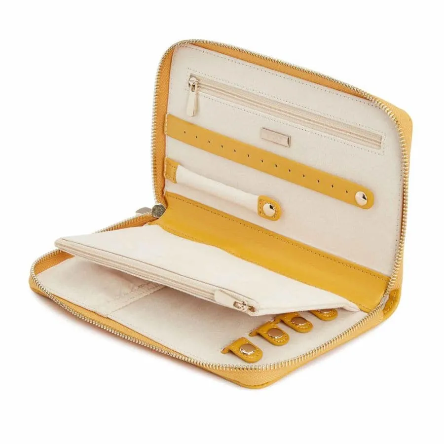 Wolf Maria Jewelry Portfolio Travel Case - Mustard